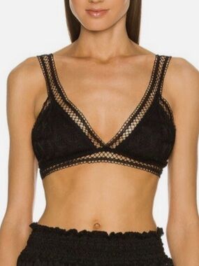 Waimari Loulou black bra top black size S